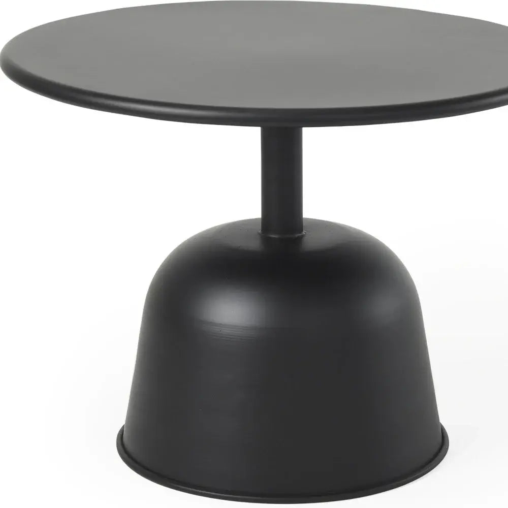 20" Black Iron and Metal Tray Table - Homeroots - Flyclothing LLC