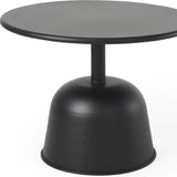 20" Black Iron and Metal Tray Table - Homeroots - Flyclothing LLC