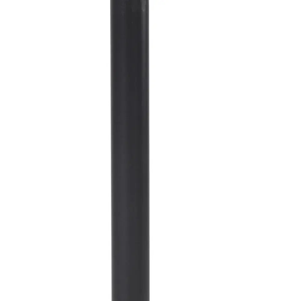 23" White and Black Stone and Metal Tray Table - Homeroots - Flyclothing LLC