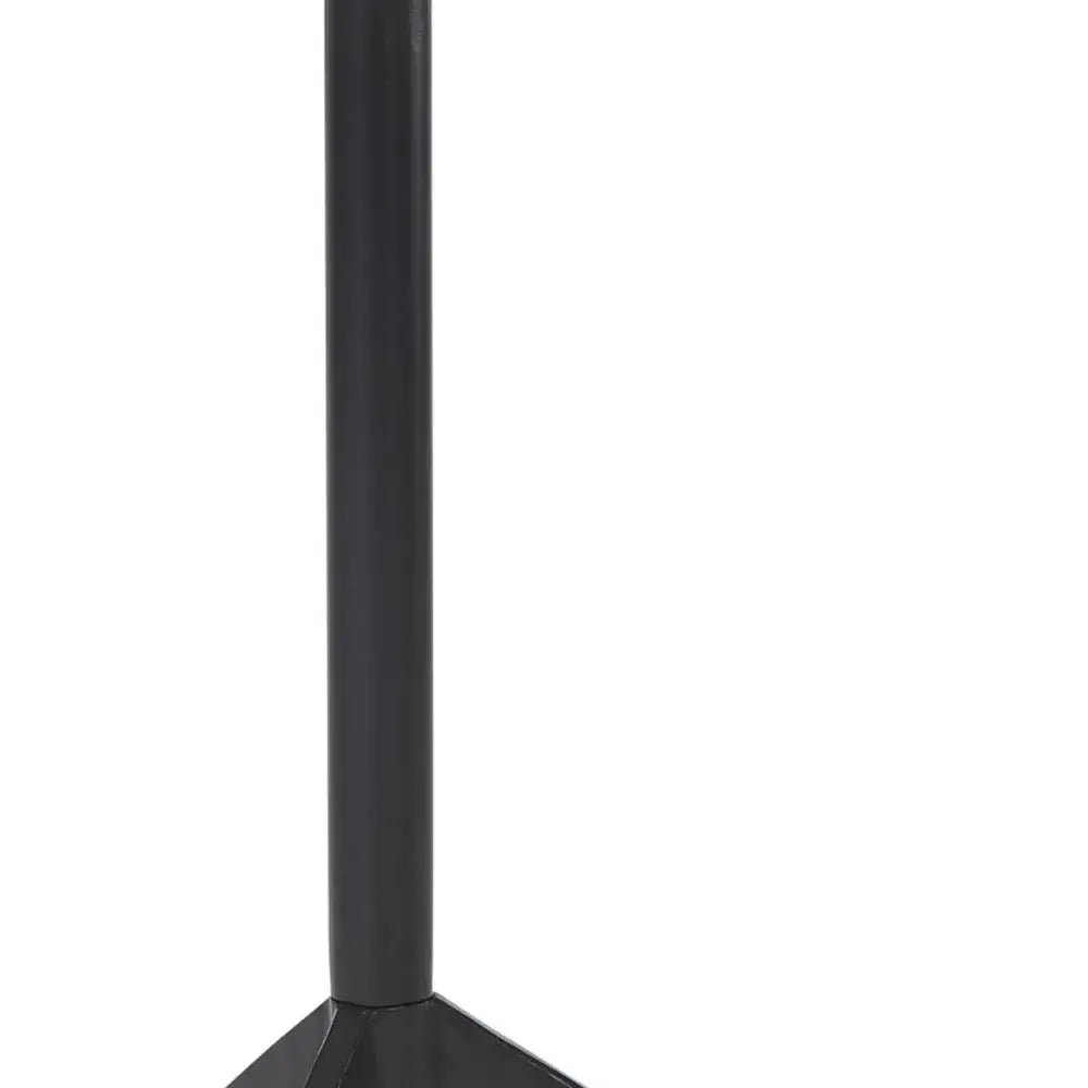 23" White and Black Stone and Metal Tray Table - Homeroots - Flyclothing LLC