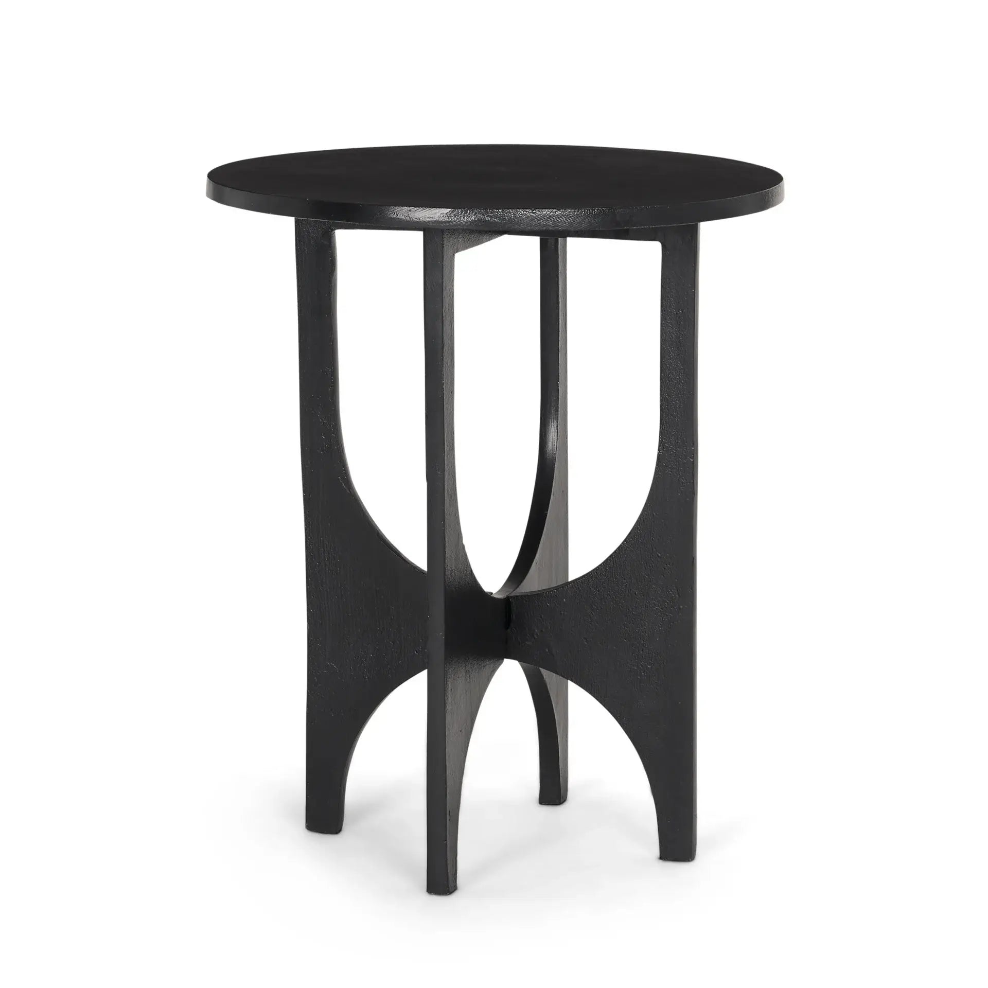 18" Black Iron and Metal Tray Table - Homeroots - Flyclothing LLC