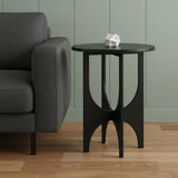 18" Black Iron and Metal Tray Table - Homeroots - Flyclothing LLC