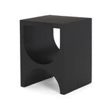 22" Black Iron Square Sled End Table - Homeroots - Flyclothing LLC