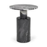 16" Gray Stone and Wood Tray Table - Homeroots - Flyclothing LLC