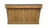 71" Silver and Natural Metal and Solid Wood Rectangular Bar - HomeRoots - Flyclothing LLC