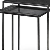 Set of Two Black Iron Nested Tables - Homeroots - Flyclothing LLC