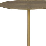 15" Gold and White Iron and Wood Tray Table - Homeroots - Flyclothing LLC