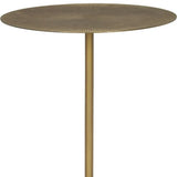 15" Gold and White Iron and Wood Tray Table - Homeroots - Flyclothing LLC