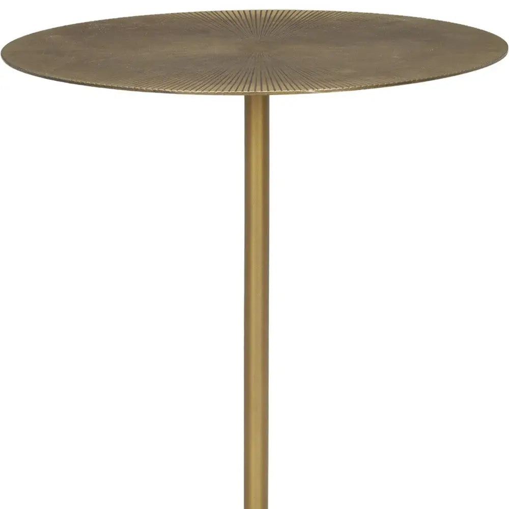 15" Gold and White Iron and Wood Tray Table - Homeroots - Flyclothing LLC