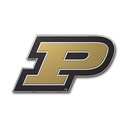 Purdue Boilermakers Heavy Duty Aluminum Embossed Color Emblem - Purdue
