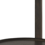 24" Dark Brown Solid Wood Tray Table - Homeroots - Flyclothing LLC