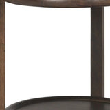 24" Dark Brown Solid Wood Tray Table - Homeroots - Flyclothing LLC