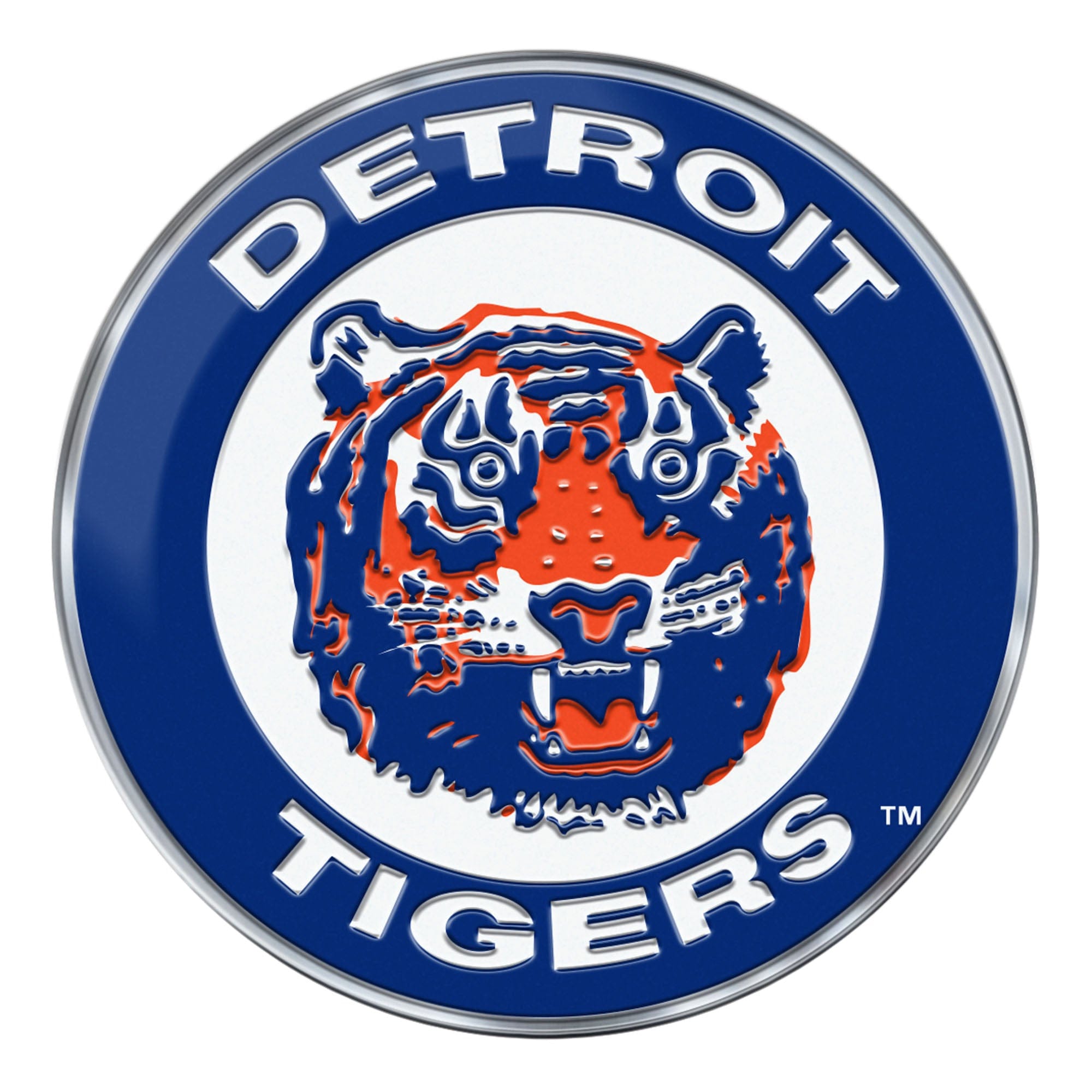 Detroit Tigers Heavy Duty Aluminum Embossed Color Emblem - Alternate - Detroit Tigers