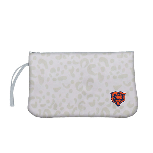 Chicago Bears Leopard Print Wristlet - Logo Brands - Flyclothing LLC