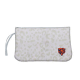 Chicago Bears Leopard Print Wristlet - Logo Brands - Flyclothing LLC