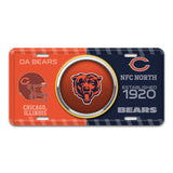 NFL - Chicago Bears Embossed Metal License Plate - Logo Brands - Flyclothing LLC