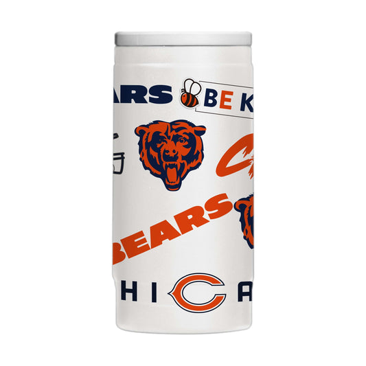 Chicago Bears 12oz Native Powdercoat SlimCan Coolie - Logo Brands - Flyclothing LLC