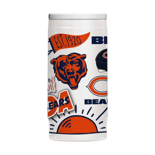 Chicago Bears 12oz Native Powdercoat SlimCan Coolie - Logo Brands - Flyclothing LLC