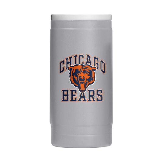 Chicago Bears 12oz Athletic Powdercoat SlimCan Coolie - Logo Brands - Flyclothing LLC