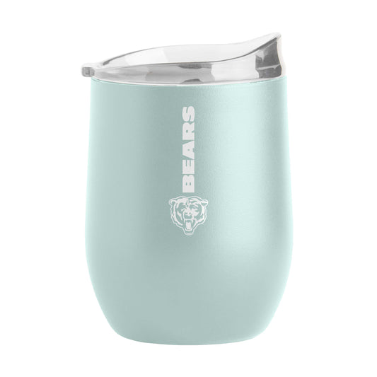 Chicago Bears 16oz Vertical Powder Coat Curved Beverage - Logo Brands - Flyclothing LLC