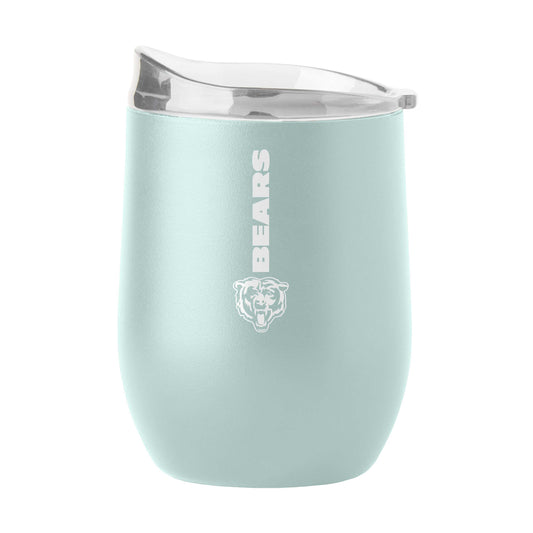 Chicago Bears 16oz Vertical Powder Coat Curved Beverage - Logo Brands - Flyclothing LLC