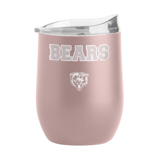 Chicago Bears 16oz Stencil Powder Coat Curved Beverage - Logo Brands - Flyclothing LLC