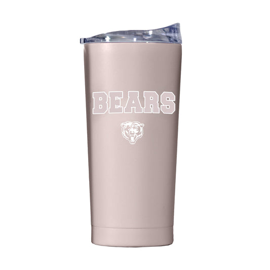 Chicago Bears 20oz Stencil Powder Coat Tumbler - Logo Brands - Flyclothing LLC
