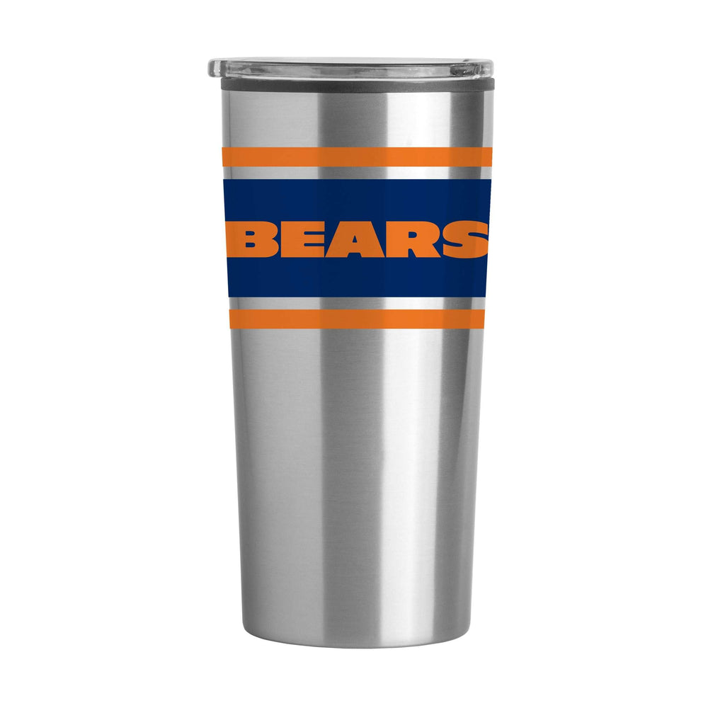 Chicago Bears Stripe 20 oz Fusion Tumbler - Logo Brands - Flyclothing LLC