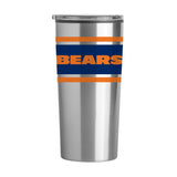Chicago Bears Stripe 20 oz Fusion Tumbler - Logo Brands - Flyclothing LLC