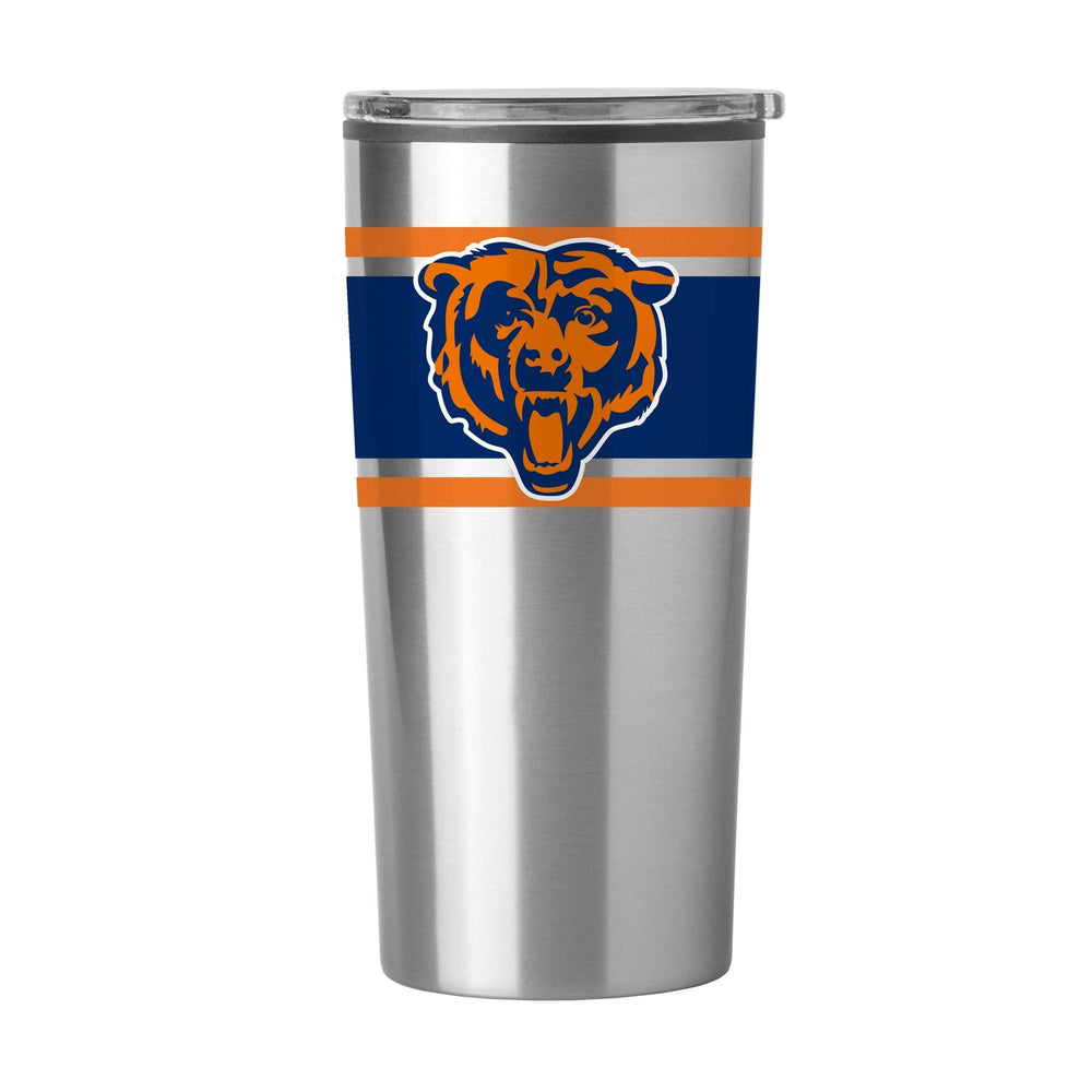 Chicago Bears Stripe 20 oz Fusion Tumbler - Logo Brands - Flyclothing LLC