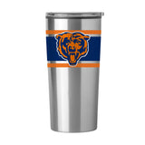Chicago Bears Stripe 20 oz Fusion Tumbler - Logo Brands - Flyclothing LLC