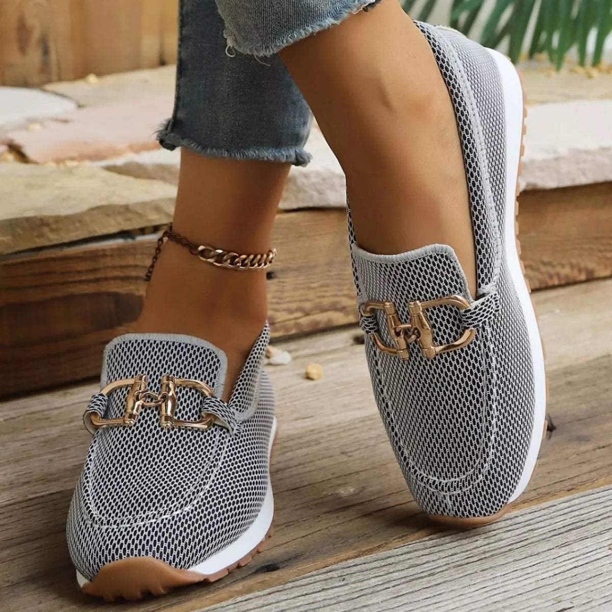 Round Toe Slip-Ons - Trendsi - Flyclothing LLC