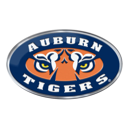 Auburn Tigers Heavy Duty Aluminum Embossed Color Emblem - Alternate - Auburn