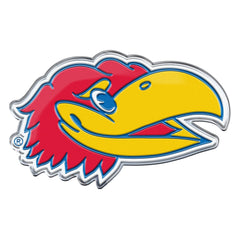 Kansas Jayhawks Heavy Duty Aluminum Embossed Color Emblem - Alternate - Kansas