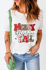 Letter Graphic Round Neck Short Sleeve T-Shirt - Trendsi - Flyclothing LLC