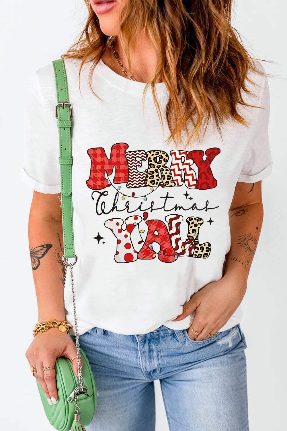 Letter Graphic Round Neck Short Sleeve T-Shirt - Trendsi - Flyclothing LLC