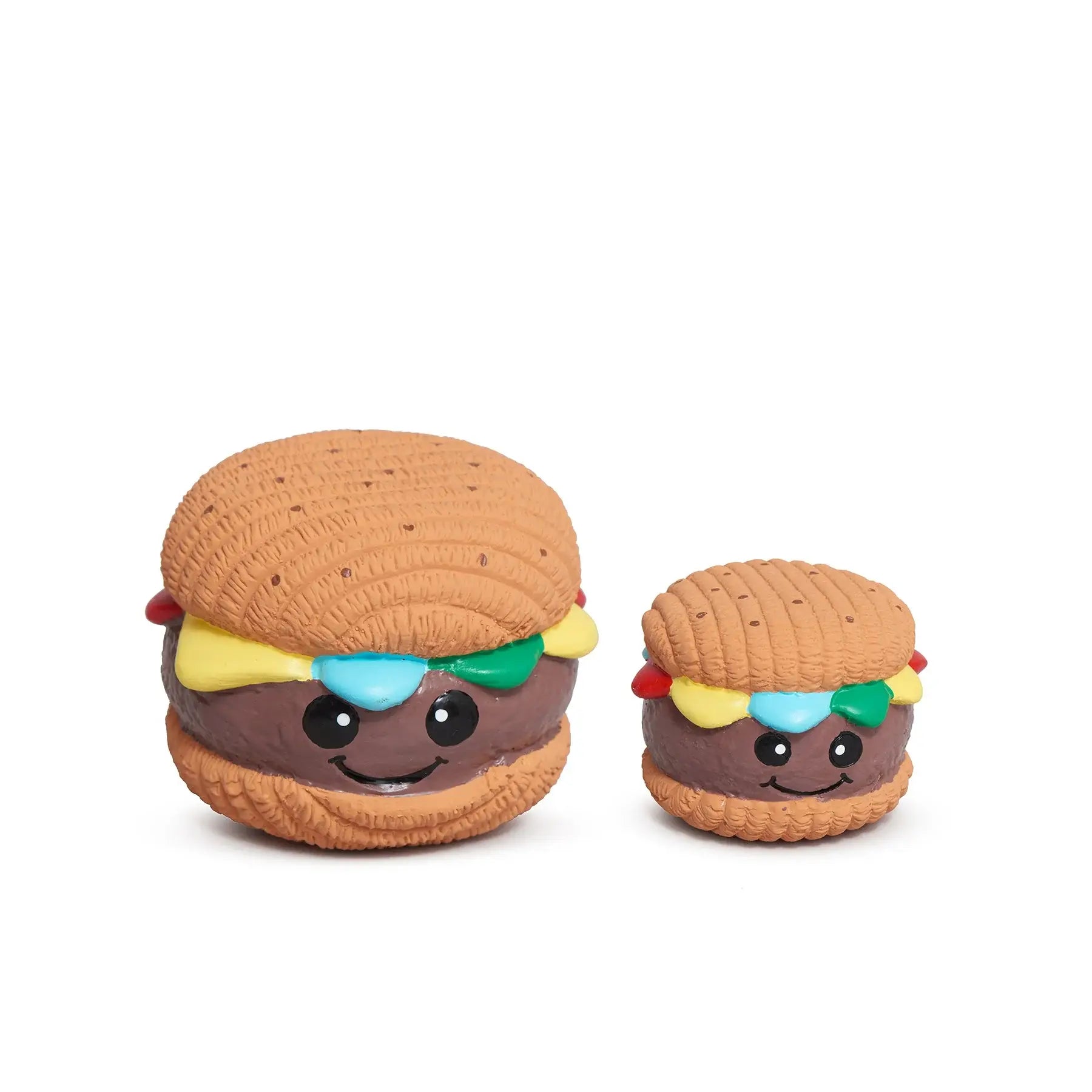 Big Buns Foodies Hamburger Ruff-Tex® Latex Ball Dog Toy - HuggleHounds - Flyclothing LLC