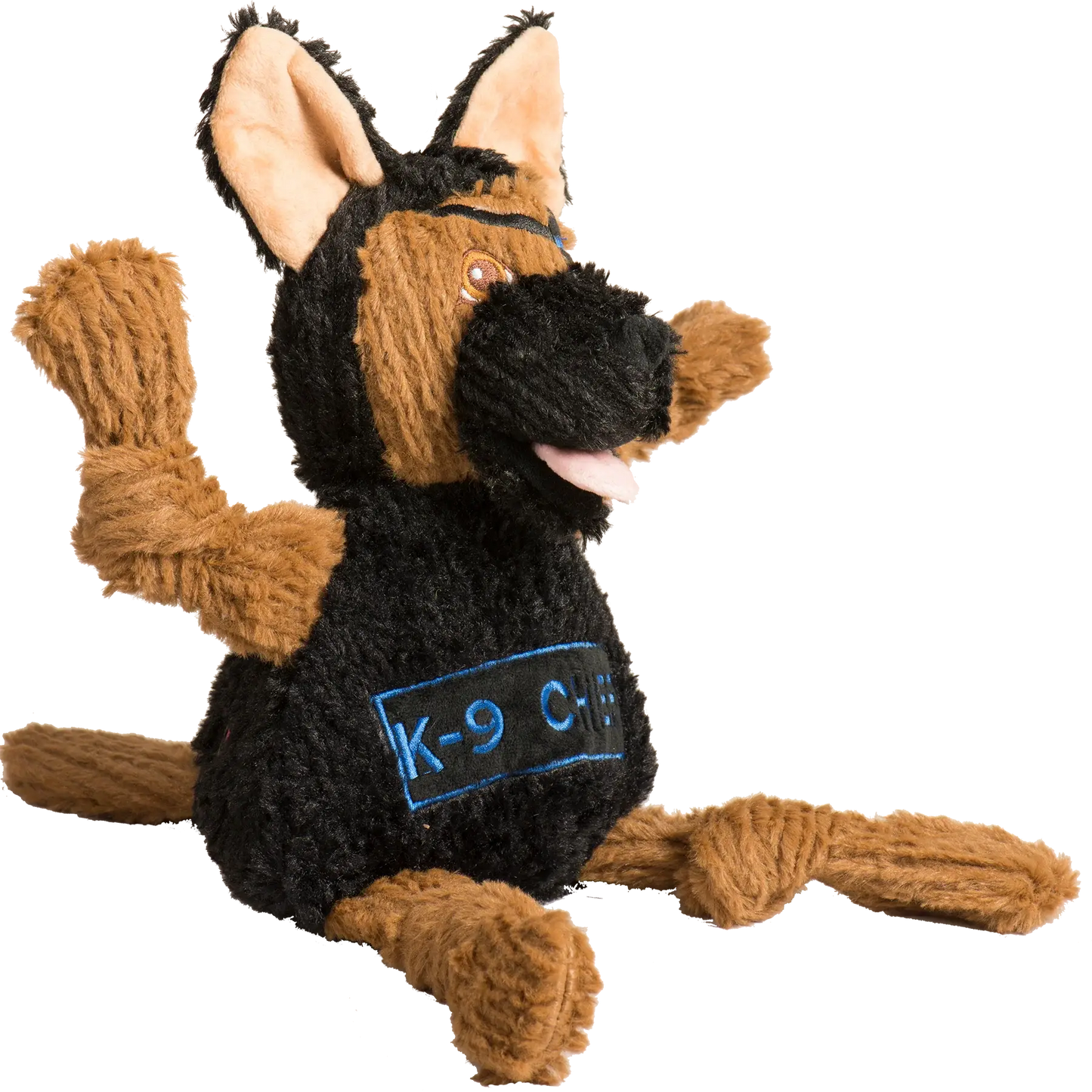 HuggleCause™, Project K-9 Hero, K-9 Chief Knottie® Plush Dog Toy, Large - HuggleHounds - Flyclothing LLC