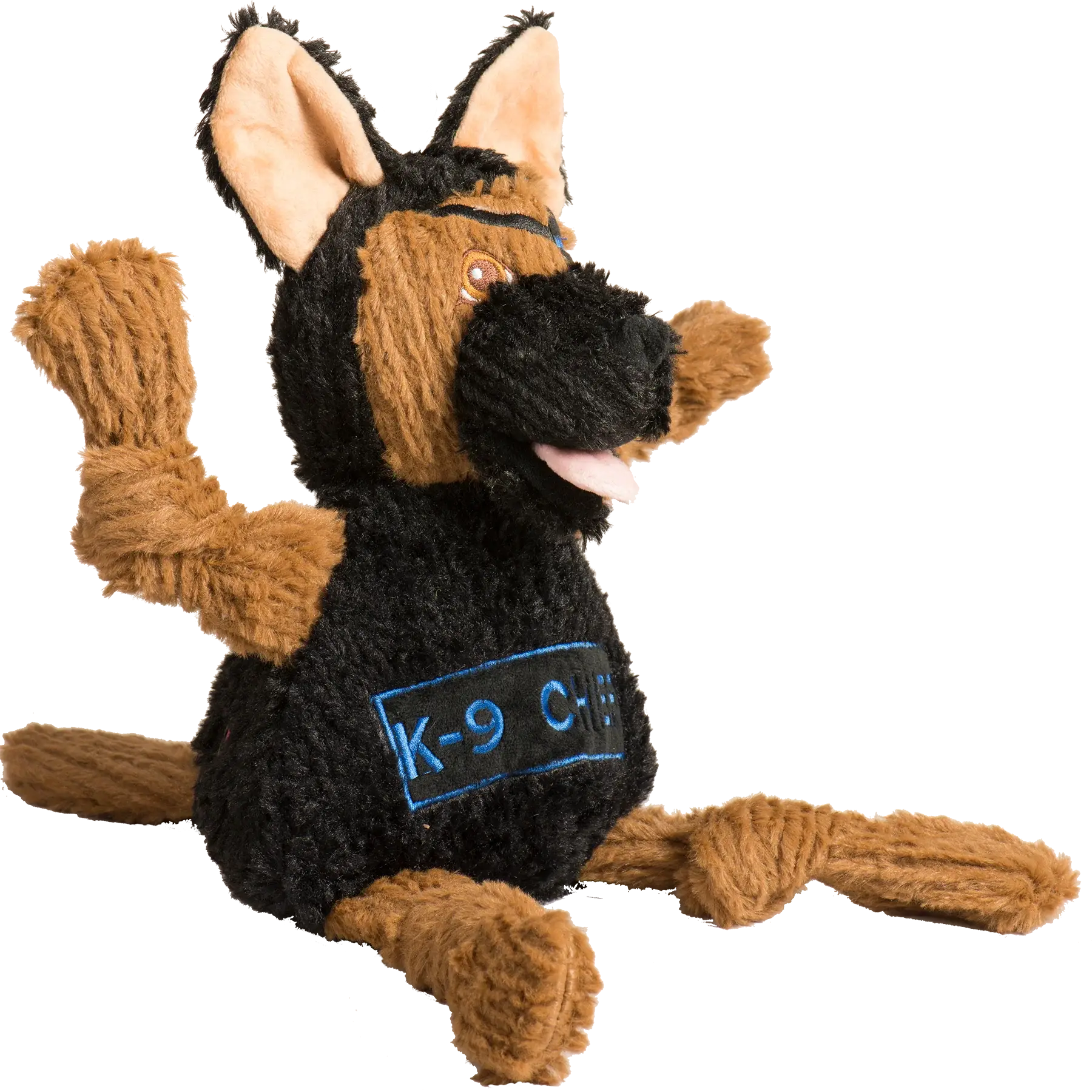 HuggleCause™, Project K-9 Hero, K-9 Chief Knottie® Plush Dog Toy, Large - HuggleHounds - Flyclothing LLC