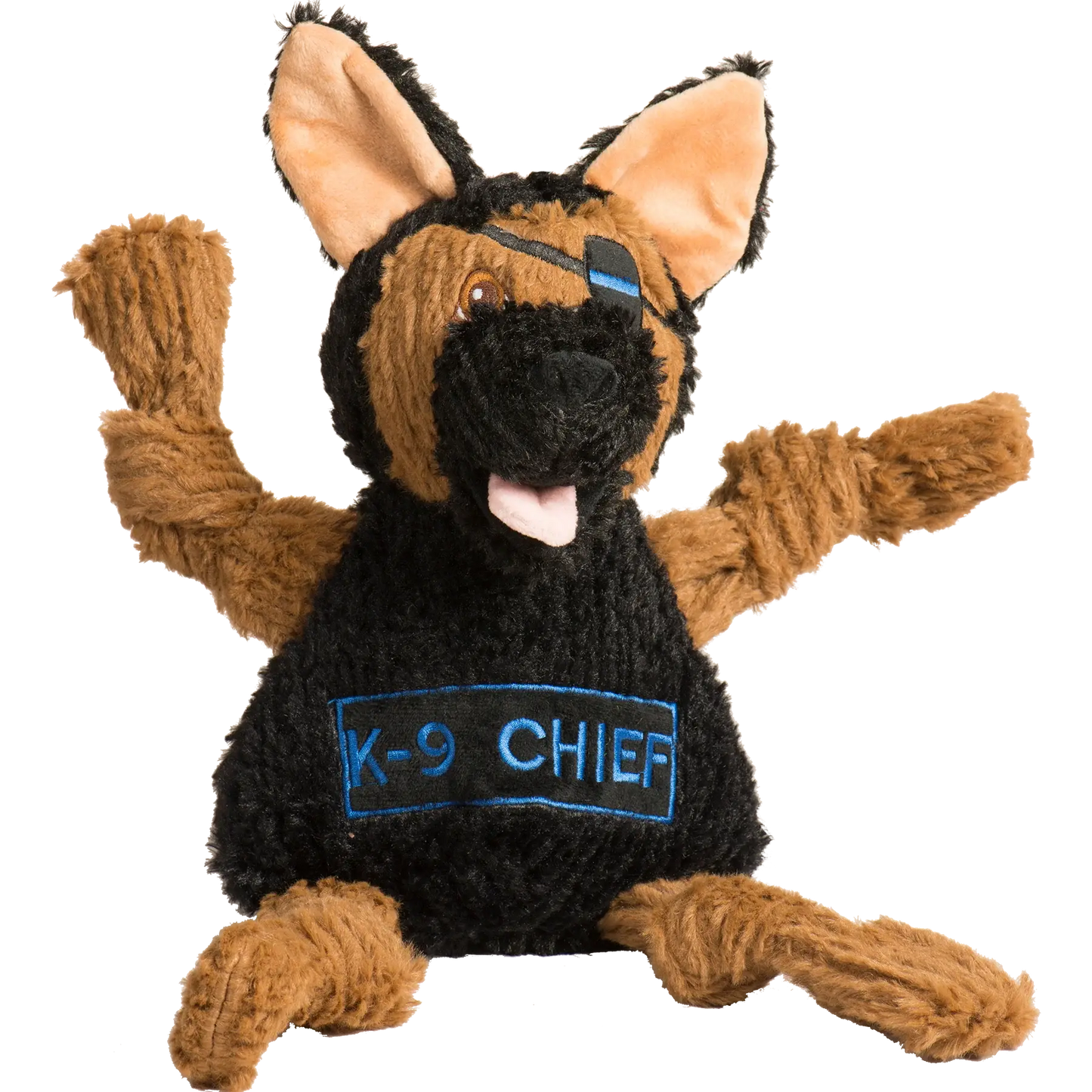HuggleCause™, Project K-9 Hero, K-9 Chief Knottie® Plush Dog Toy, Large - HuggleHounds - Flyclothing LLC