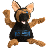 HuggleCause™, Project K-9 Hero, K-9 Chief Knottie® Plush Dog Toy, Large - HuggleHounds - Flyclothing LLC