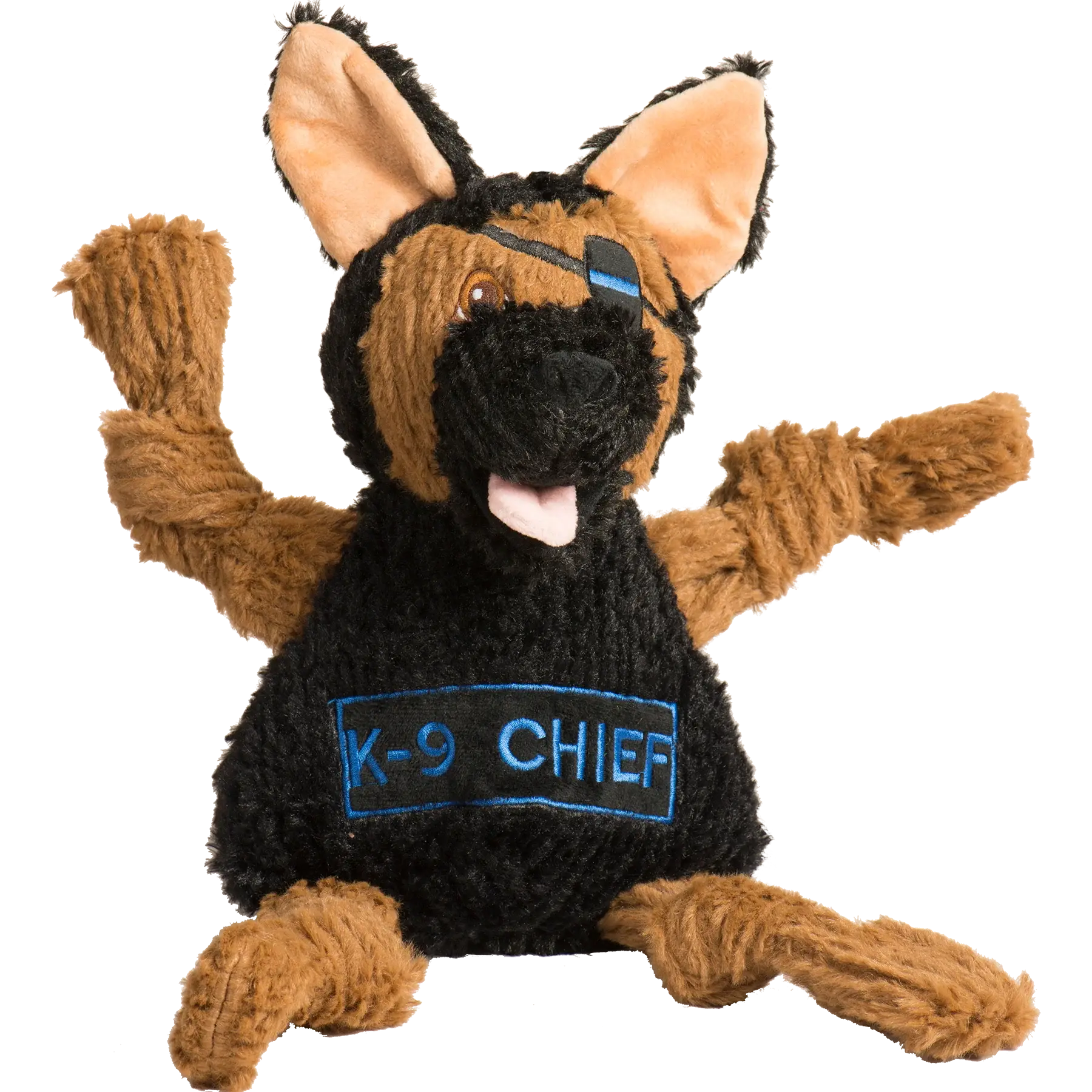 HuggleCause™, Project K-9 Hero, K-9 Chief Knottie® Plush Dog Toy, Large - HuggleHounds - Flyclothing LLC