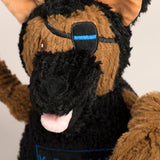 HuggleCause™, Project K-9 Hero, K-9 Chief Knottie® Plush Dog Toy, Large - HuggleHounds - Flyclothing LLC