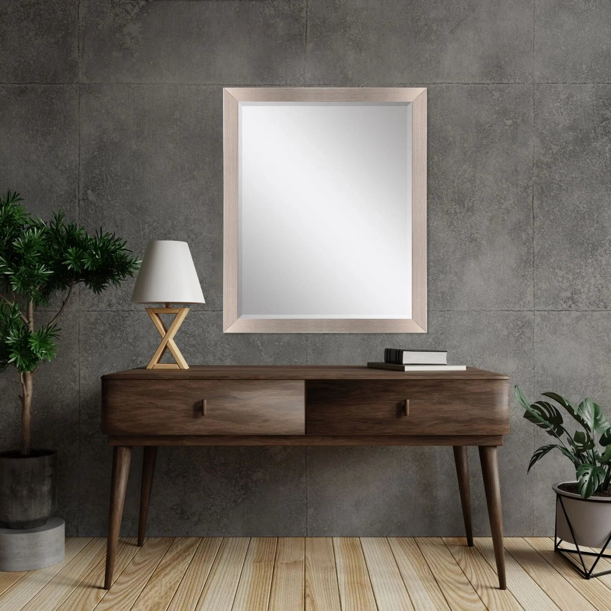 42" Silver Framed Accent Mirror - Homeroots - Flyclothing LLC