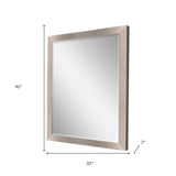 42" Silver Framed Accent Mirror - Homeroots - Flyclothing LLC