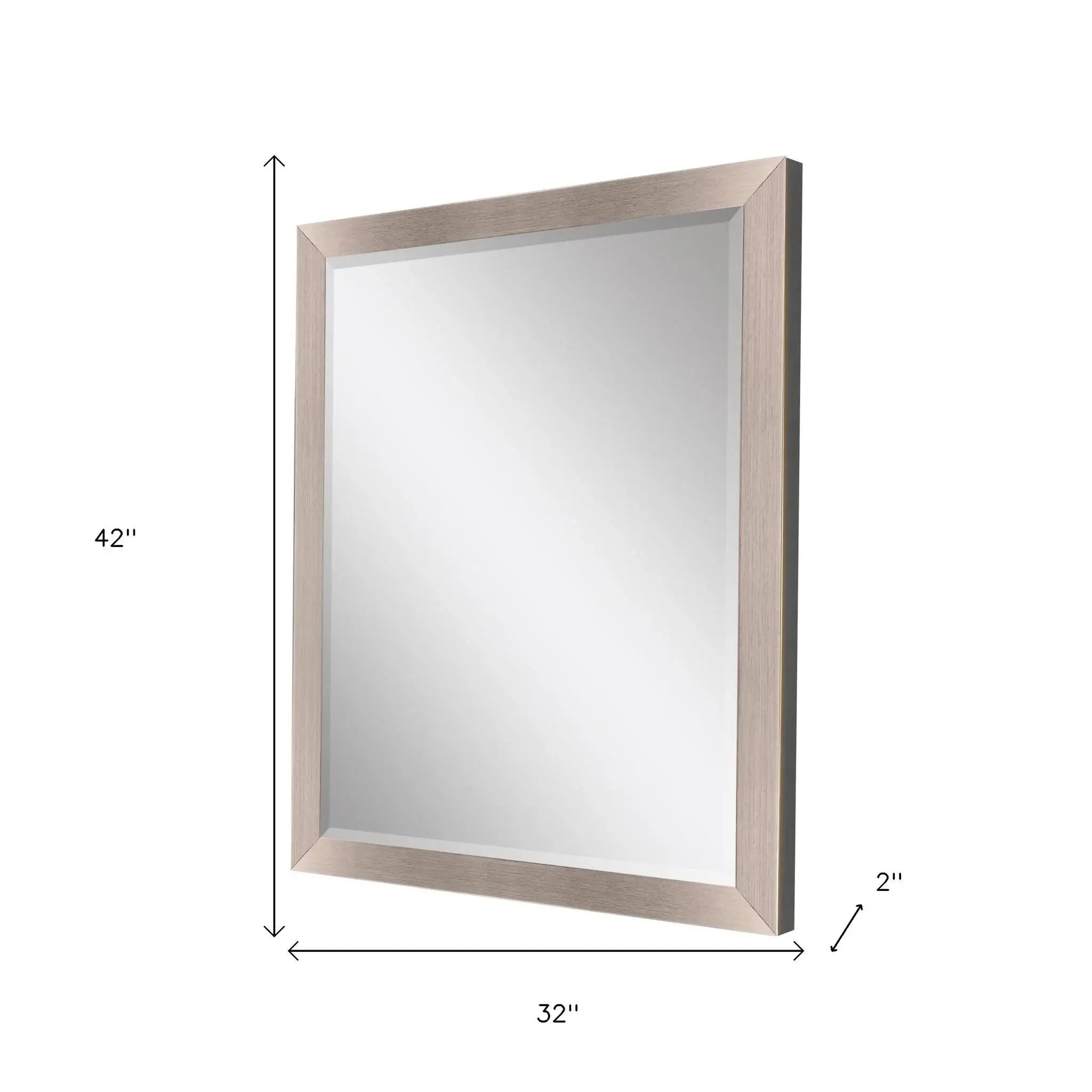 42" Silver Framed Accent Mirror - Homeroots - Flyclothing LLC