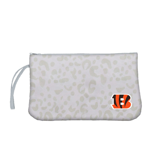 Cincinnati Bengals Leopard Print Wristlet - Logo Brands - Flyclothing LLC