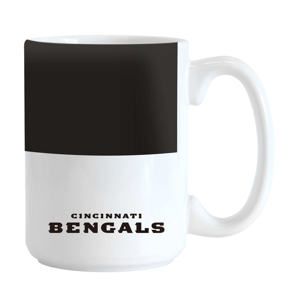 Cincinnati Bengals 15oz Colorblock Sublimated Mug - Logo Brands - Flyclothing LLC