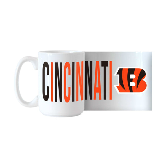 Cincinnati Bengals 15oz Overtime Sublimated Mug - Logo Brands - Flyclothing LLC
