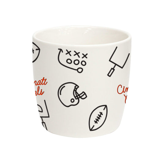 Cincinnati Bengals 18oz Playmaker Mug - Logo Brands - Flyclothing LLC